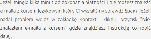 Odbiór Zakupionego Kursu Szkolenia Językowe Gąbin